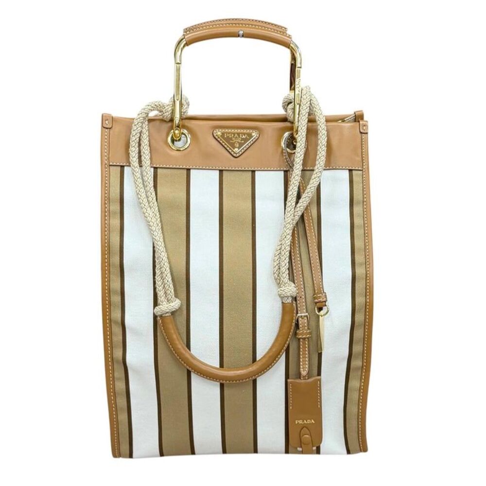 Prada Canvas Tote Bag